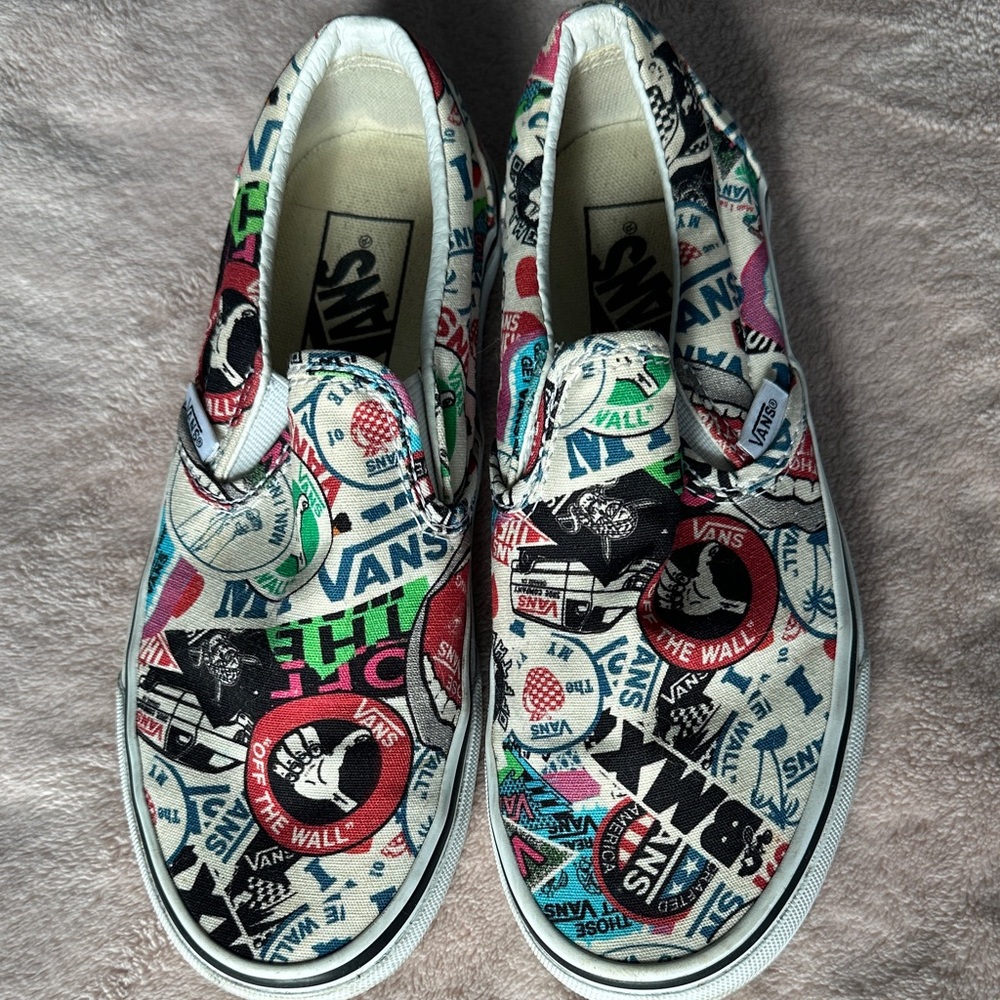 Vans Kids Slip-On Sneakers - Multicolor Print